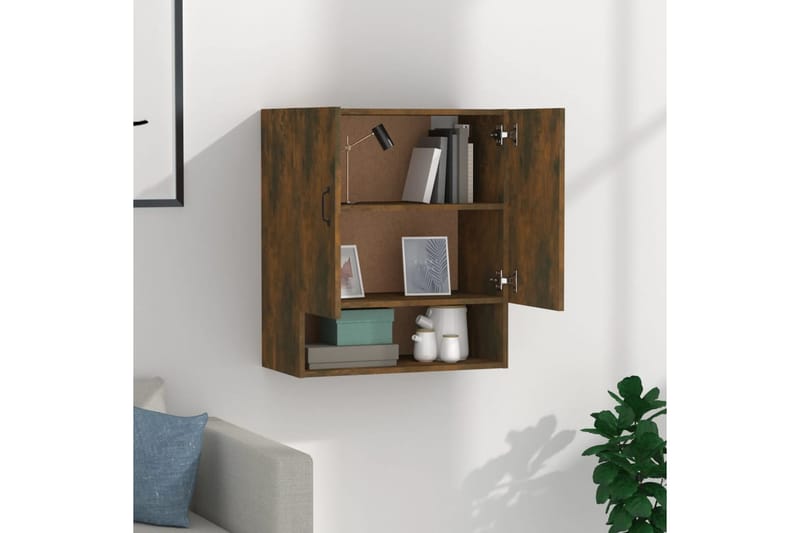 beBasic Seinäkaappi savutammi 60x31x70 cm tekninen puu - Ruskea - Säilytys - Seinäsäilytys