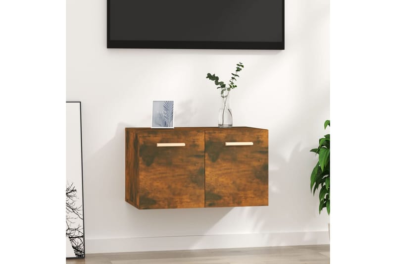 beBasic Seinäkaappi savutammi 60x36,5x35 cm tekninen puu - Ruskea - Säilytys - Seinäsäilytys
