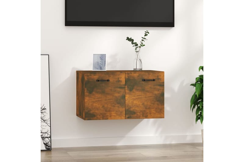 beBasic Seinäkaappi savutammi 60x36,5x35 cm tekninen puu - Ruskea - Säilytys - Seinäsäilytys