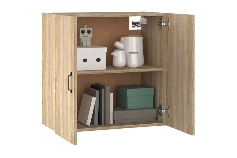 beBasic Seinäkaappi Sonoma-tammi 60x31x60 cm tekninen puu - Ruskea - Säilytys - Seinäsäilytys