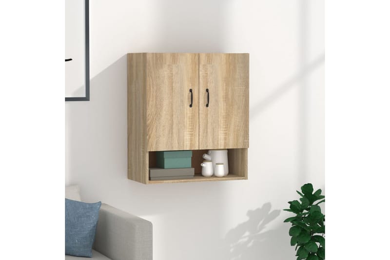 beBasic Seinäkaappi Sonoma-tammi 60x31x70 cm tekninen puu - Ruskea - Säilytys - Seinäsäilytys