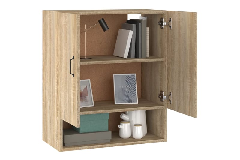 beBasic Seinäkaappi Sonoma-tammi 60x31x70 cm tekninen puu - Ruskea - Säilytys - Seinäsäilytys