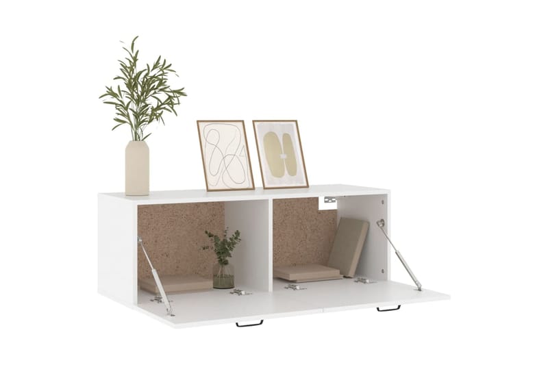 beBasic Seinäkaappi valkoinen 100x36,5x35 cm tekninen puu - Valkoinen - Säilytys - Seinäsäilytys