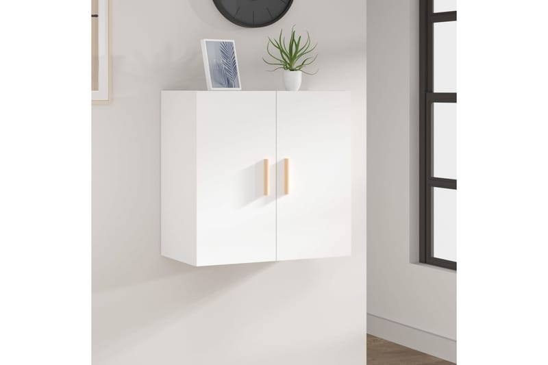 beBasic Seinäkaappi valkoinen 60x30x60 cm tekninen puu - Valkoinen - Säilytys - Seinäsäilytys