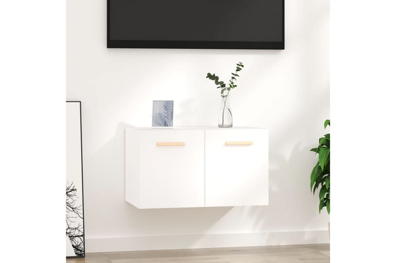 beBasic Seinäkaappi valkoinen 60x36,5x35 cm tekninen puu - Valkoinen - Säilytys - Seinäsäilytys