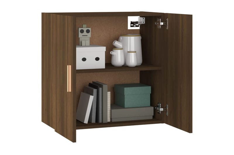 beBasic TV-seinäkaappi ruskea tammi 60x30x60 cm tekninen puu - Ruskea - Säilytys - Seinäsäilytys