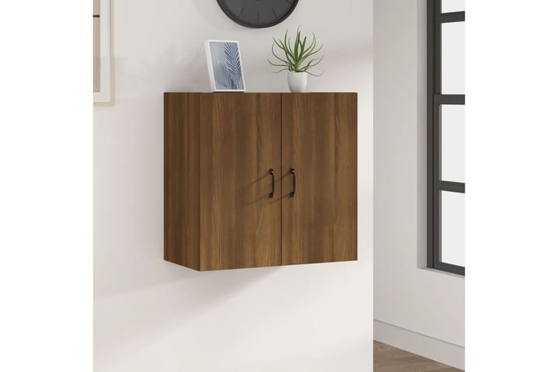 beBasic TV-seinäkaappi ruskea tammi 60x31x60 cm tekninen puu - Ruskea - Säilytys - Seinäsäilytys
