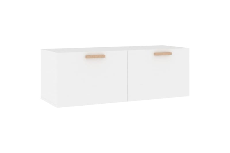 beBasic TV-taso valkoinen 100x36,5x35 cm tekninen puu - Valkoinen - Säilytys - Seinäsäilytys
