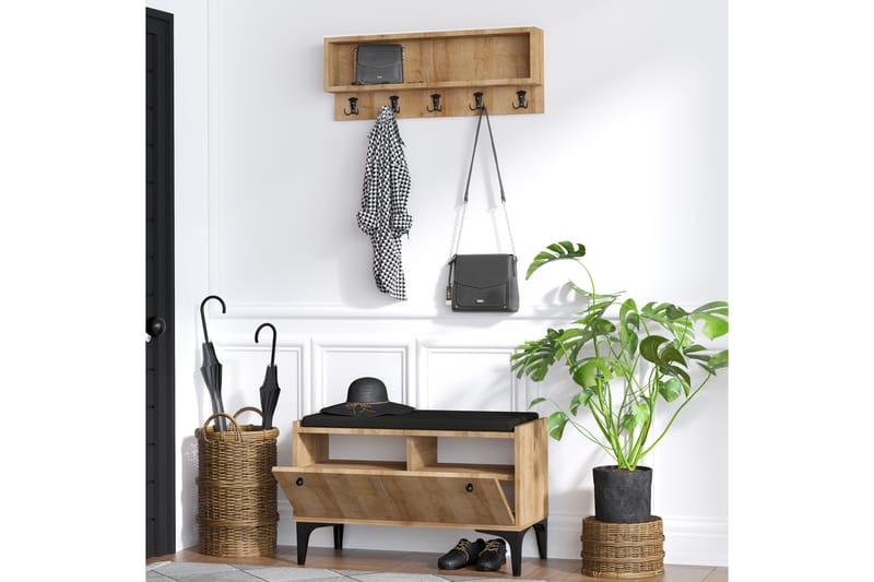 Kenkäkaappi Lenaria 80x36 cm - Luonnonväri - Säilytys - Eteisen säilytys