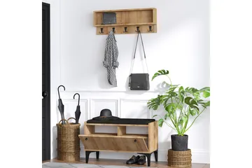 Kenkäkaappi Lenaria 80x36 cm - Luonnonväri - Säilytys - Eteisen säilytys