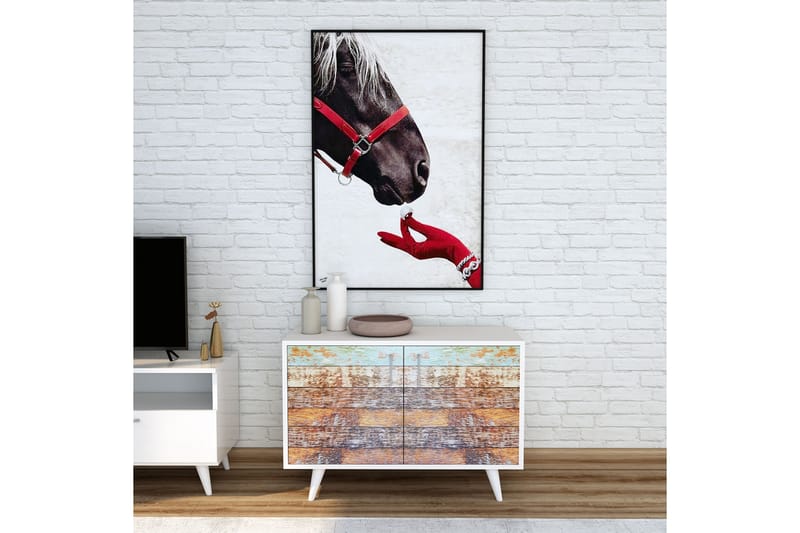 Kenkäkaappi Tasarima 50x100 cm - Monivärinen/Valkoinen - Säilytys - Eteisen säilytys