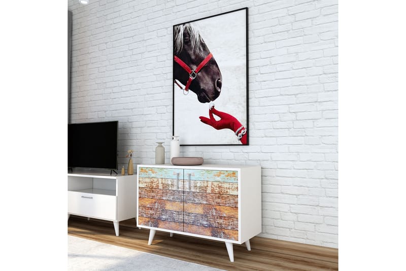 Kenkäkaappi Tasarima 50x100 cm - Monivärinen/Valkoinen - Säilytys - Eteisen säilytys