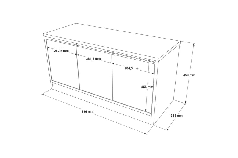 Kenkäkaappi Zakkum 89,6x45,8 cm - Ruskea - Säilytys - Eteisen säilytys