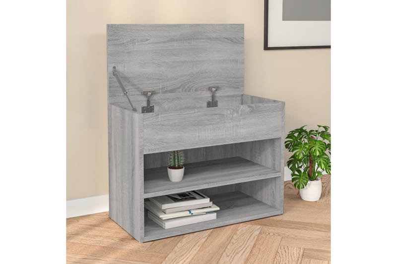 Kenkäpenkki harmaa Sonoma 60x30x45 cm tekninen puu - Harmaa - Säilytys - Eteisen säilytys