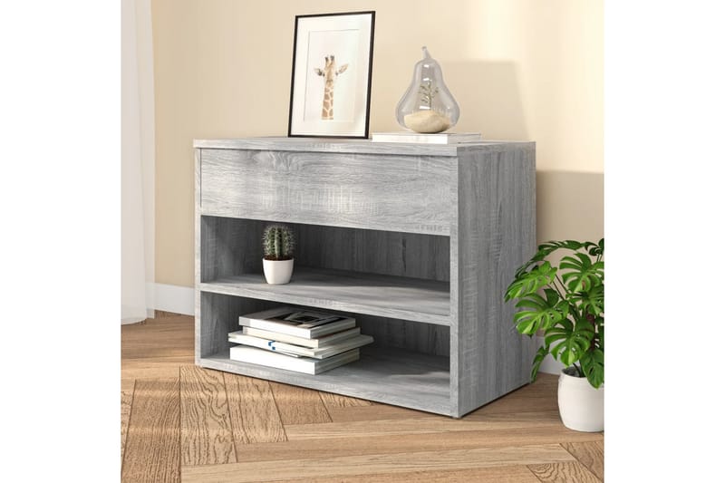 Kenkäpenkki harmaa Sonoma 60x30x45 cm tekninen puu - Harmaa - Säilytys - Eteisen säilytys