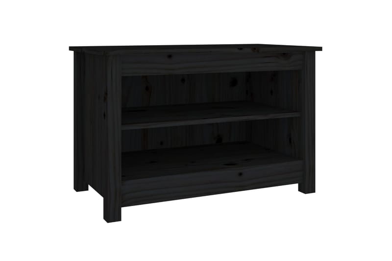 Kenkäpenkki musta 70x38x45,5 cm täysi mänty - Musta - Säilytys - Eteisen säilytys