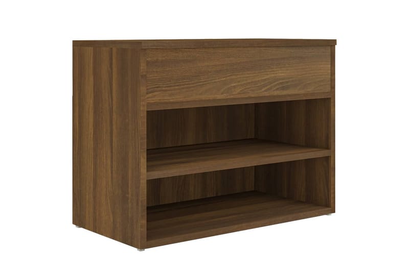 Kenkäpenkki ruskea tammi 60x30x45 cm tekninen puu - Ruskea - Säilytys - Eteisen säilytys