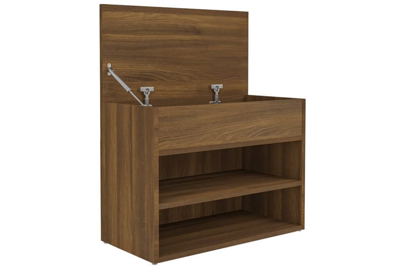 Kenkäpenkki ruskea tammi 60x30x45 cm tekninen puu - Ruskea - Säilytys - Eteisen säilytys
