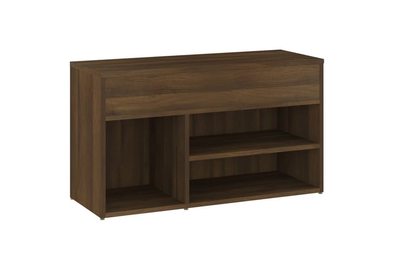 Kenkäpenkki ruskea tammi 80x30x45 cm tekninen puu - Ruskea - Säilytys - Eteisen säilytys