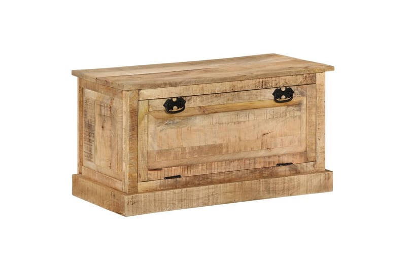 Kenkien säilytyspenkki 85x40x45 cm täysi mangopuu - Ruskea - Säilytys - Eteisen säilytys