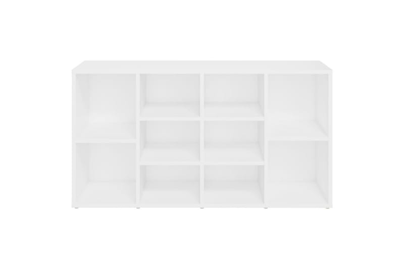 Kenkien säilytyspenkki valkoinen 103x30x54,5 cm lastulevy - Säilytys - Eteisen säilytys