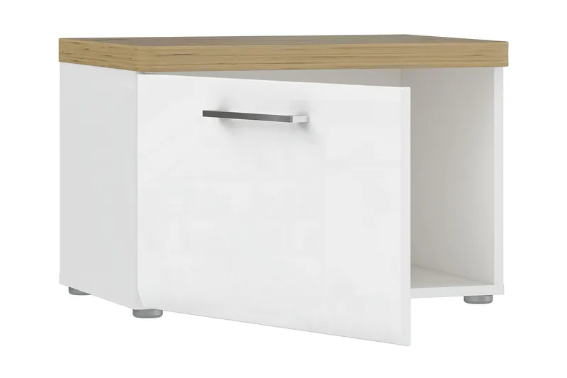 Skoskåp Terkirdag 43x60 cm - Valkoinen/Ruskea - Säilytys - Eteisen säilytys