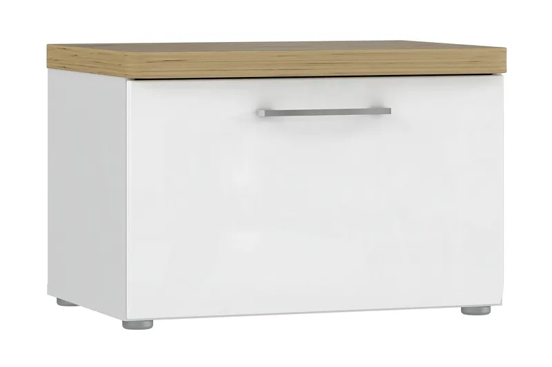 Skoskåp Terkirdag 43x60 cm, Valkoinen/Ruskea