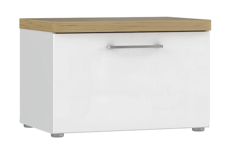 Skoskåp Terkirdag 43x60 cm, Valkoinen/Ruskea