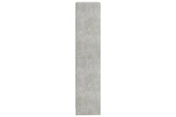 3-tasoinen kirjahylly betoninharmaa 60x24x108 cm lastulevy - Harmaa - Säilytys - Hylly - Kirjahylly