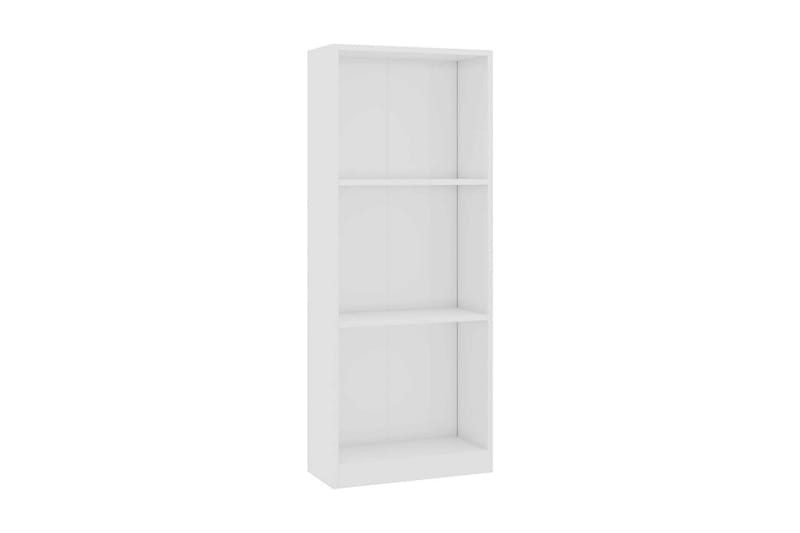 3-tasoinen kirjahylly korkeak. valkoinen 40x24x108cm - Valkoinen - Säilytys - Hylly - Kirjahylly
