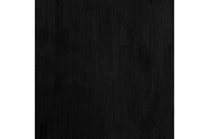 3-tasoinen kirjahylly musta 80x30x105 cm täysi mänty - Musta - Kirjahylly - Hylly