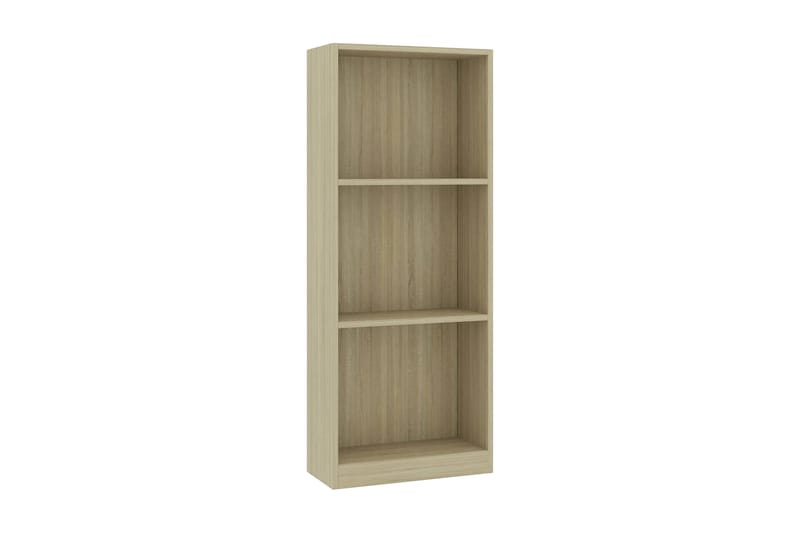 3-tasoinen kirjahylly Sonoma tammi 40x24x108 cm lastulevy - Ruskea - Säilytys - Hylly - Kirjahylly