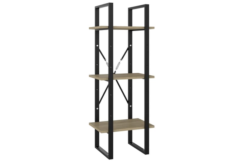 3-tasoinen kirjahylly Sonoma-tammi 40x30x105 cm lastulevy - Ruskea - Säilytys - Hylly - Kirjahylly