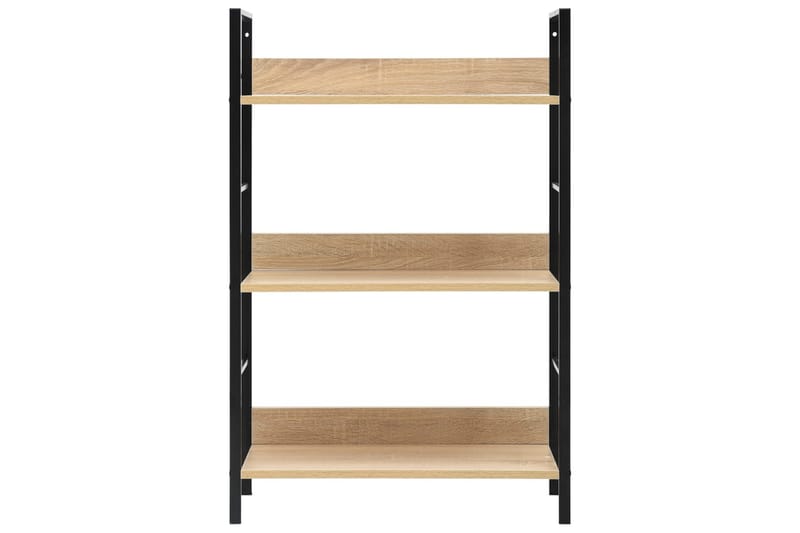 3-tasoinen kirjahylly tammi 60x27,6x90,5 cm lastulevy - Säilytys - Hylly - Kirjahylly