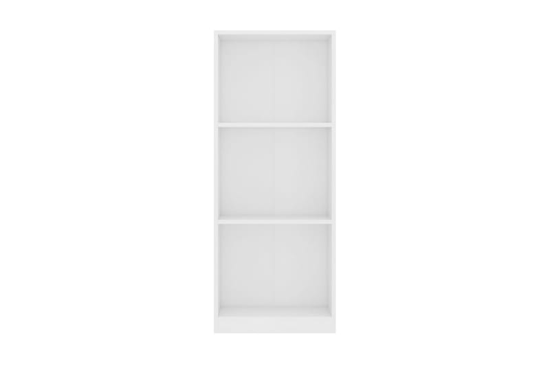 3-tasoinen kirjahylly valkoinen 40x24x108 cm lastulevy - Valkoinen - Säilytys - Hylly - Kirjahylly