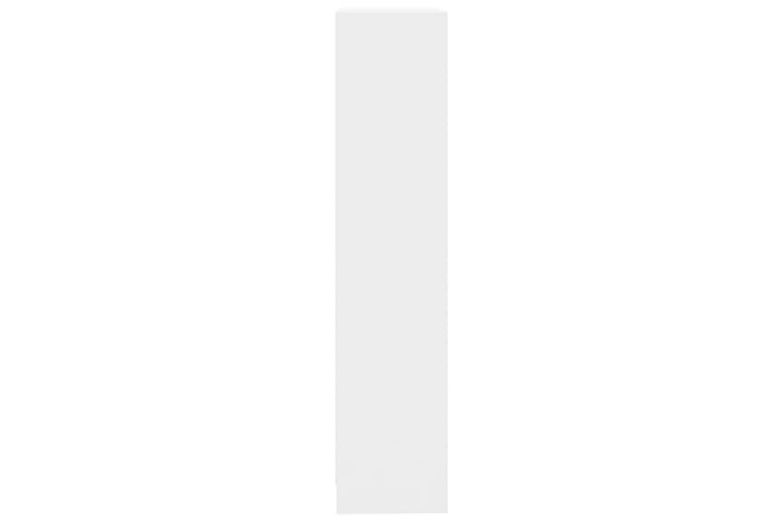 3-tasoinen kirjahylly valkoinen 60x24x108 cm lastulevy - Valkoinen - Kirjahylly - Hylly