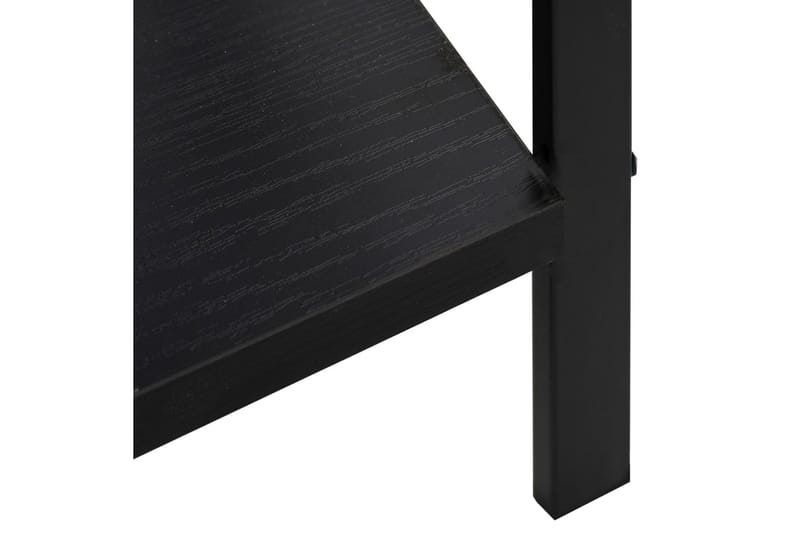 4-tasoinen kirjahylly musta 60x27,6x124,5 cm lastulevy - Säilytys - Hylly - Kirjahylly