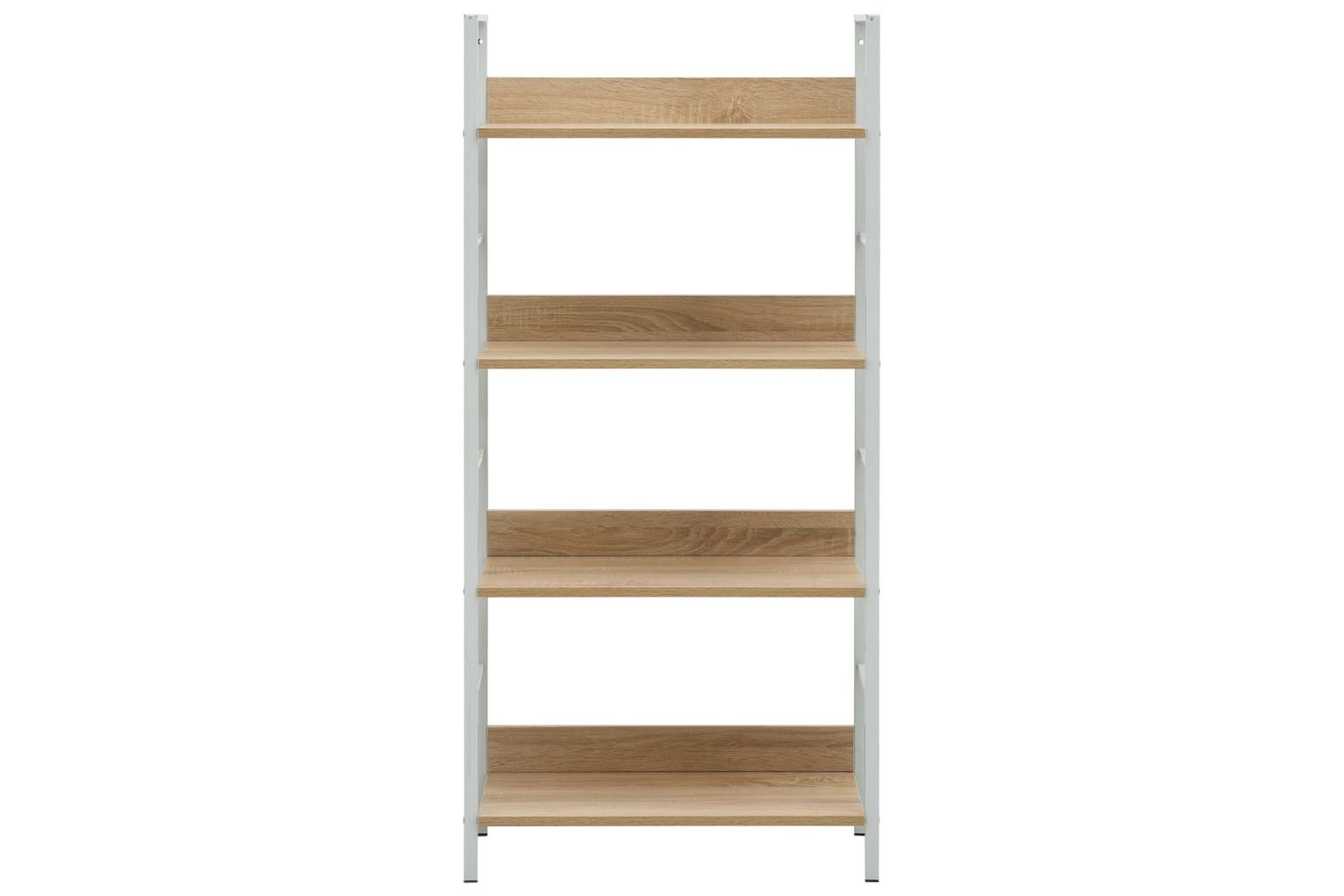 4-tasoinen kirjahylly tammi 60x27,6x124,5 cm lastulevy - Säilytys - Hylly - Kirjahylly