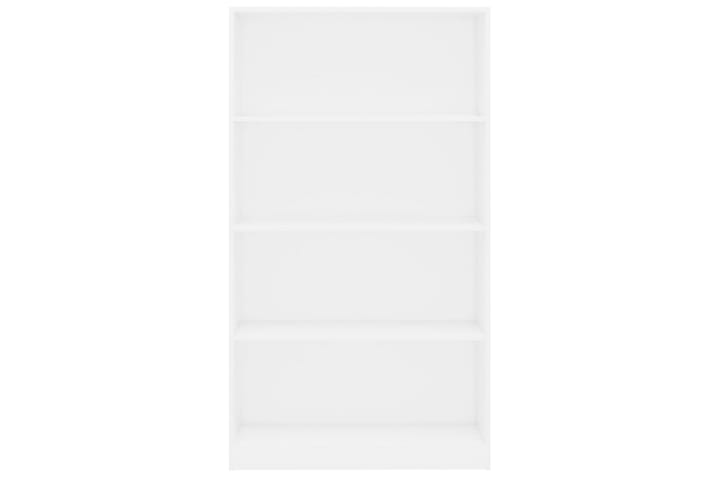 4-tasoinen kirjahylly valkoinen 80x24x142 cm lastulevy - Valkoinen - Kirjahylly - Hylly