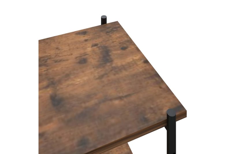 5-kerroksinen Hyllykkö musta ja tumma puu 80x40x163 cm - Säilytys - Hylly - Säilytyshylly - Varastohylly