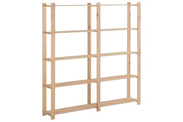 5-kerroksinen varastohylly 170x28,5x170 cm täysi mänty - Ruskea - Säilytys - Hylly - Säilytyshylly - Varastohylly