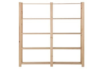 5-kerroksinen varastohylly 170x28,5x170 cm täysi mänty - Ruskea - Säilytys - Hylly - Säilytyshylly - Varastohylly