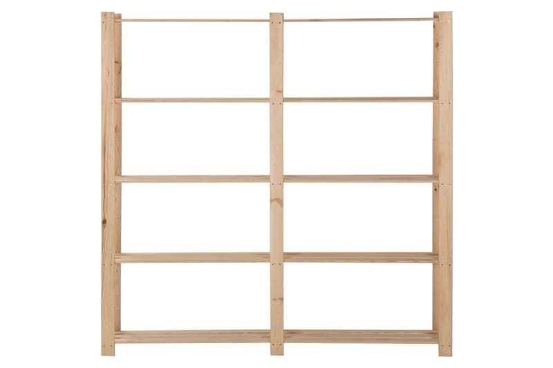 5-kerroksinen varastohylly 170x28,5x170 cm täysi mänty - Ruskea - Säilytys - Hylly - Säilytyshylly - Varastohylly