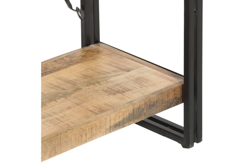 5-tasoinen kirjahylly 90x30x180 cm täysi mangopuu - Ruskea - Säilytys - Hylly - Kirjahylly