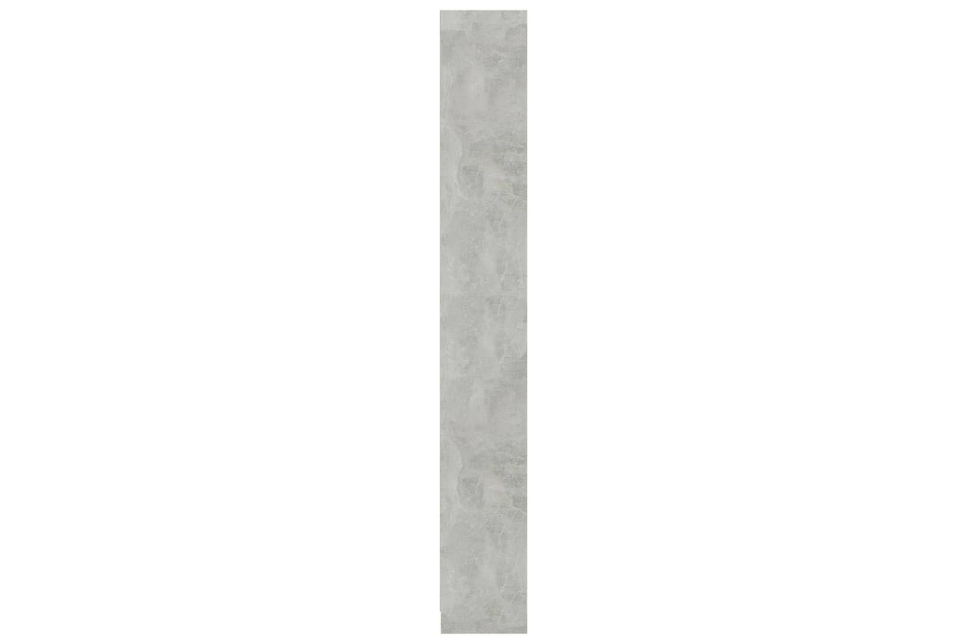 5-tasoinen kirjahylly betoninharmaa 40x24x175 cm lastulevy - Harmaa - Säilytys - Hylly - Kirjahylly