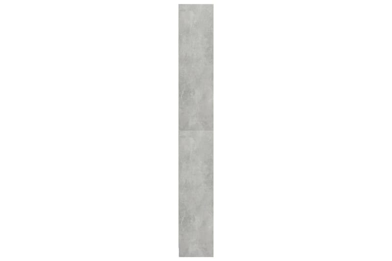 5-tasoinen kirjahylly betoninharmaa 80x24x175 cm lastulevy - Harmaa - Säilytys - Hylly - Kirjahylly