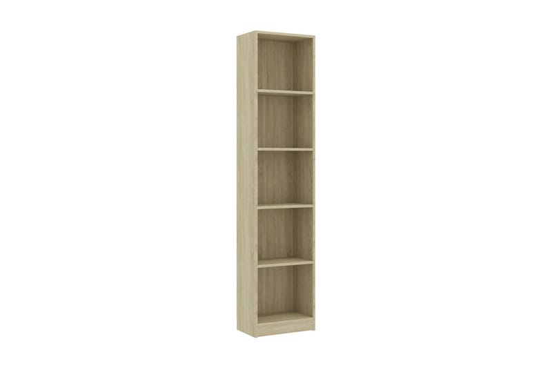 5-tasoinen kirjahylly Sonoma tammi 40x24x175 cm lastulevy - Keltainen - Säilytys - Hylly - Kirjahylly