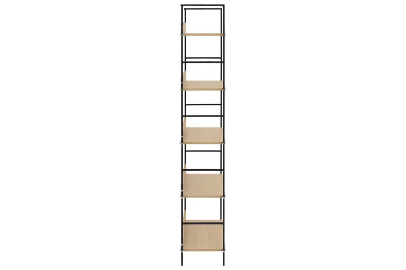 5-tasoinen kirjahylly tammi 60x27,6x158,5 cm lastulevy - Säilytys - Hylly - Kirjahylly