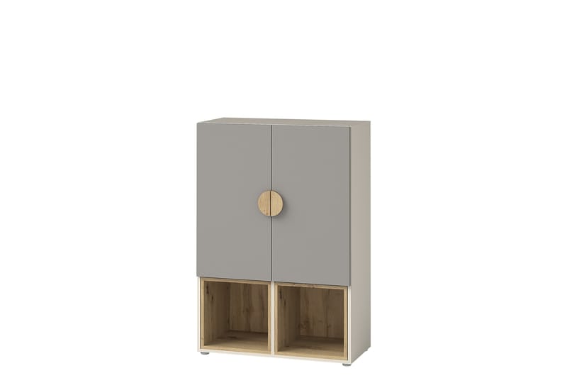 Adolfo Kirjahylly 80 cm - Beige / Harmaa - Säilytys - Hylly - Kirjahylly