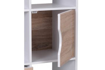 Ajan kirjahylly 60 cm maalattua puuta - Valkoinen - Säilytys - Hylly - Kirjahylly